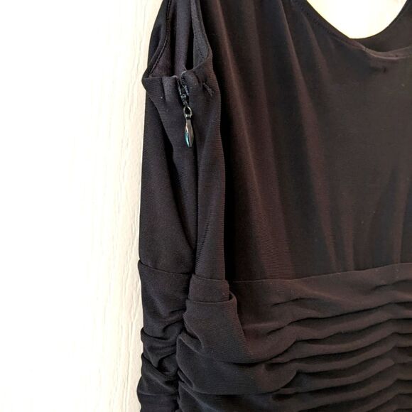 SANGRIA Midi Fitted and Flowy Dress Sleeveless Bra Cups Size 10 - Picture 5 of 6